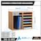 Adiroffice Medium Oak, MDF Wood, 12 in W, 16.5 in L, 20.15 in D ADI500-12-MEO-MK - alternate 3